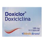 Doxiclor Doxiciclina 100 Mg 10 Cápsulas