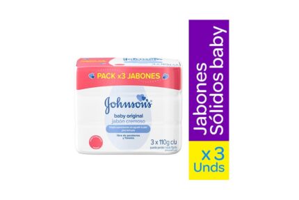 Jabón Johnson´S Baby Cremoso Original 3 Con 110 Gr