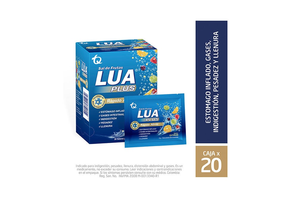 Sal De Frutas Lua Plus Caja Con 20 Sobres Con 6 G C/U Sal De Frutas Lua Plus Caja Con 20 Sobres Con 6 G C/U