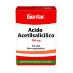 Ácido Acetilsalicílico 100 Mg Caja Con 100 Comprimidos