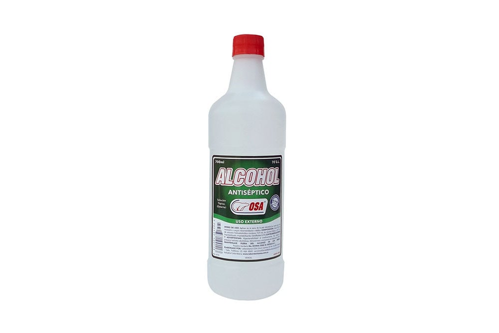 Alcohol Antiséptico Osa Frasco Con 700 Ml