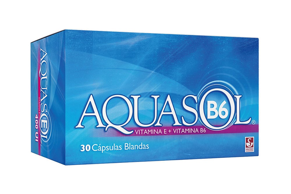 Aquasol B6 400 Ui / 50 Mg Caja Con 30 Cápsulas Blandas Aquasol B6 400 Ui / 50 Mg Caja Con 30 Cápsulas Blandas