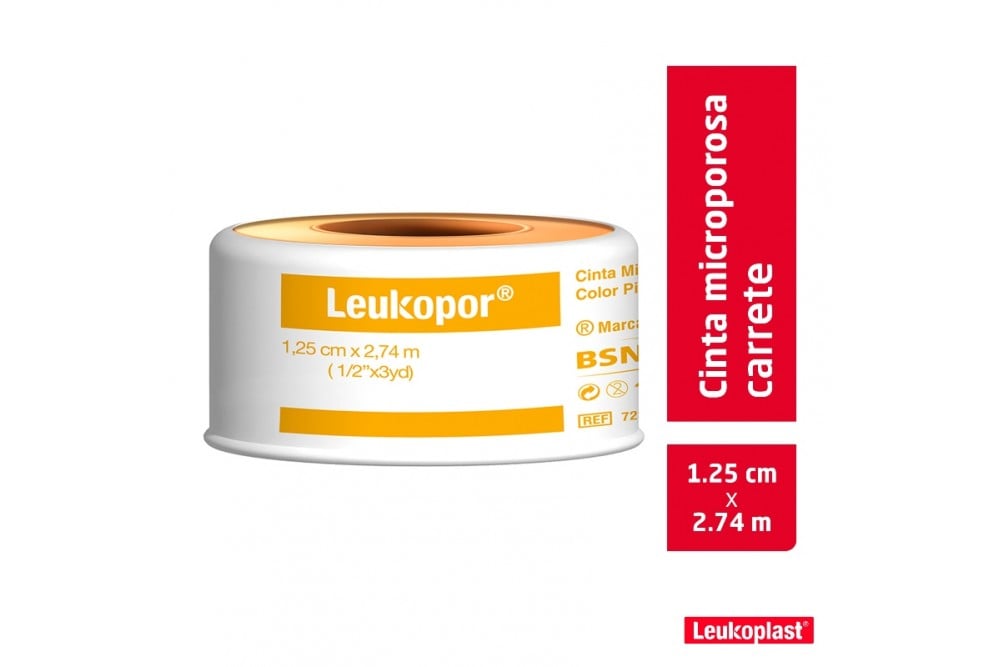 Conta Microporoso Leukopor Color Piel Un Rollo