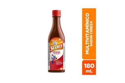 Emulsión De Scott Sabor A Cereza Frasco Con 180 Ml