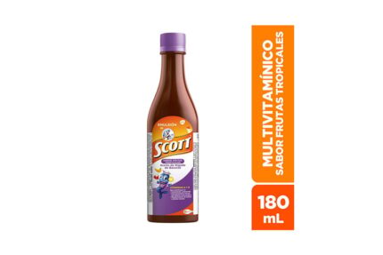 Emulsión Scott Frasco Sabor A Frutas Tropicales Con 180 Ml