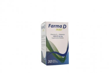 Farma D Mag 1000 Ui/ 160 Mg Frasco Con 30 Tabletas