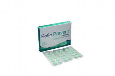 Folic Prevent 400 Mg Caja Con 30 Tabletas